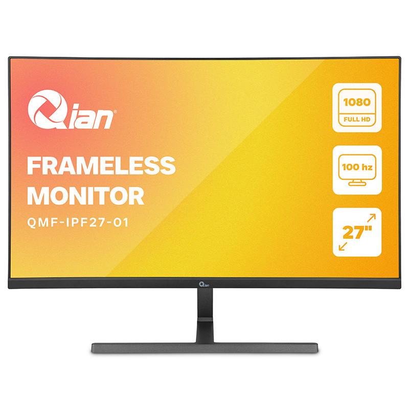 MONITOR QIAN 27" 100Hz 4ms FHD VGA *1 HDMI *1 IPS FLAT QMF-IPF27-01 - qmf-ipf27-01
