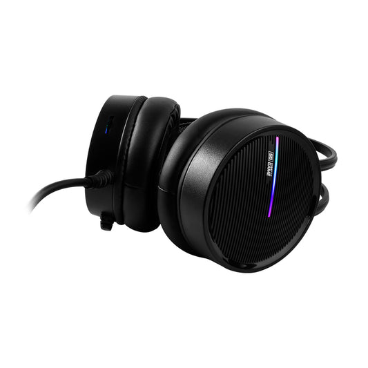 DIADEMA START THE GAME 2X3.5MM+USB(RGB) BOCINA 50MM + "Y" NEGRO HS-502 - 7502266679158-s