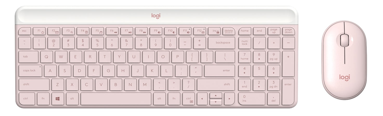 KIT LOGITECH MK470 SLIM TECLADO/MOUSE USB PLUG&PLAY ROSE (920-011312) - 920-011312