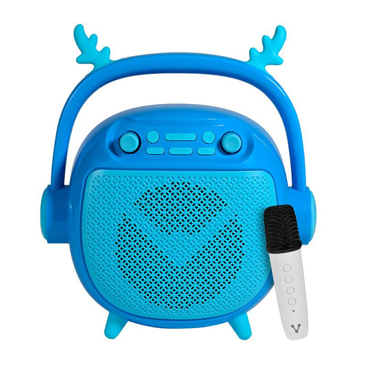BOCINA VORAGO BT/MSD/USB/3.5 MM MICRÓFONO CON MODOS DE VOZ AZUL (BSP-205-BL) - bsp-205-bl