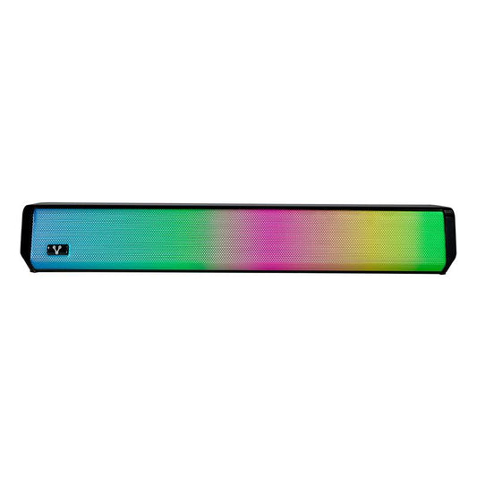 BOCINA VORAGO BLUETOOTH 5Wx2 3.5 MM USB ILUMINACIÓN RGB NEGRO (BSP-320) - bsp-320