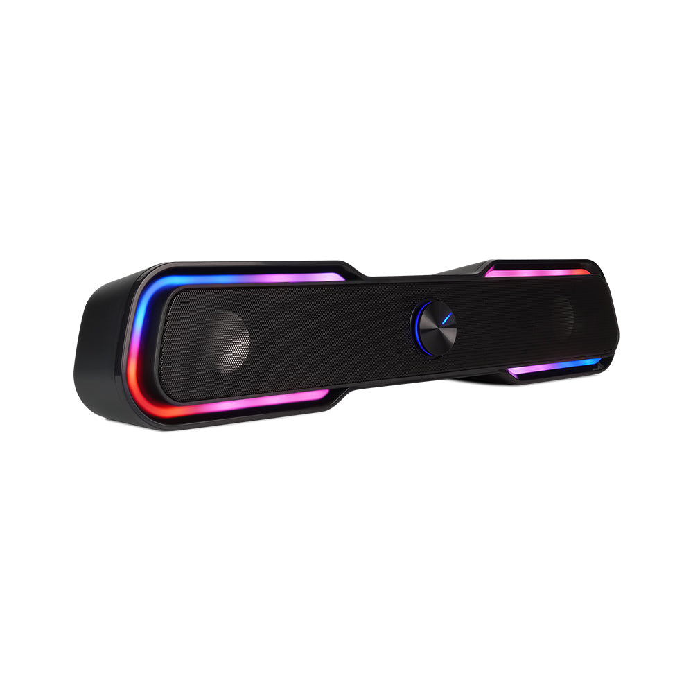 BOCINA START THE GAME BT/3.5MM ILUMINACION RGB POR USB  NEGRO BSP-350 - bsp-350