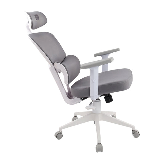 SILLA START THE GAME RECLINABLE/DESCANSABRAZOS 1D/BLANCA MESH (CGM-400-WH) - cgm-400-wh