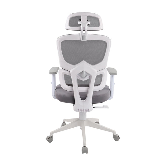 SILLA START THE GAME RECLINABLE/DESCANSABRAZOS 1D/BLANCA MESH (CGM-400-WH) - cgm-400-wh