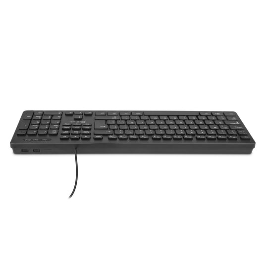 TECLADO SLIM GETTTECH ALAMBRICO NEGRO GGK-ESMWR-01 - ggk-esmwr-01