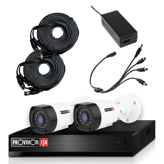 PROVISION KIT 2 CAM BALA 2MP +DVR 4CH + 1 IP PENTH (PAK2LIGHTCC2MP-28) - pak2lightcc2mp-2