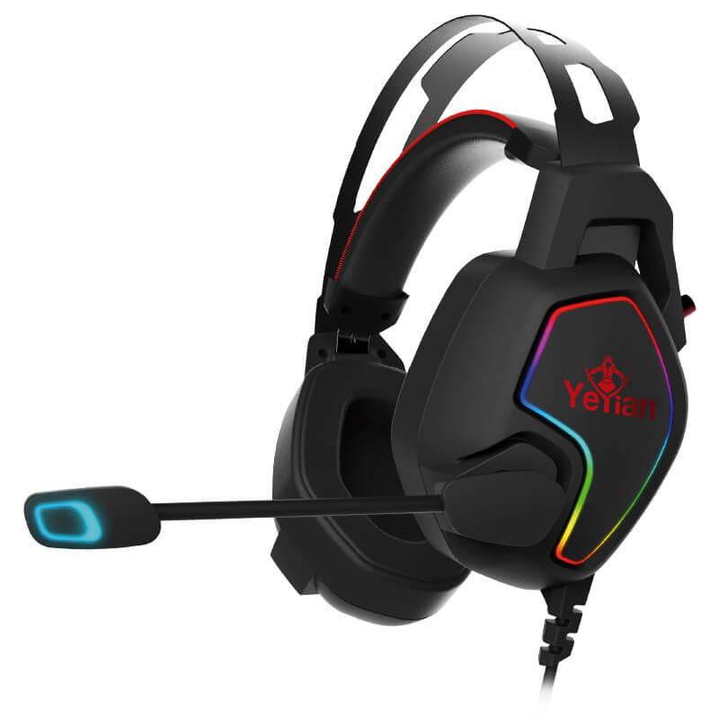 HEADSET GAMER YEYIAN YDV-33403 USB, 3.5MM, OMNIDIRECCIONALNEGRA C/ ROJO VICIOUS 3000 - ydv-33403